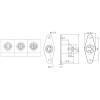 MDN-6F1 Розетка MINIDIN 6 контактів на блок, кріплення 2 гвинта MDN-6F1 Розетка MINIDIN 6 контактів на блок, кріплення 2 гвинта